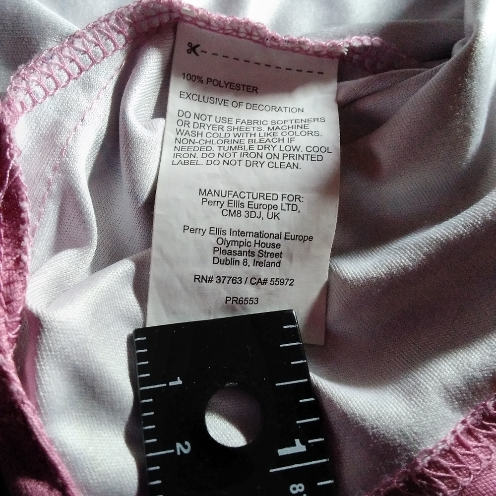 PGA  pro series polo golf shirt XXL Mauve with stripes 100% polyester Polo shi… - Picture 8 of 14